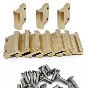 mXion Schienenverbinder Messing 19 mm Spur G Pkg. 10 Stk